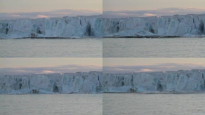 日落时北极冰川崩解，第二部分
