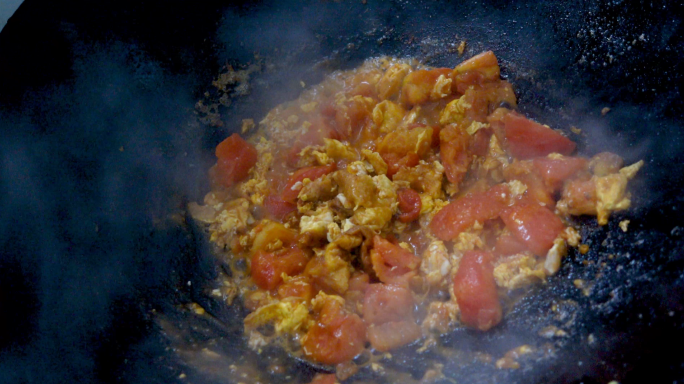西红柿炒蛋烹饪菜品
