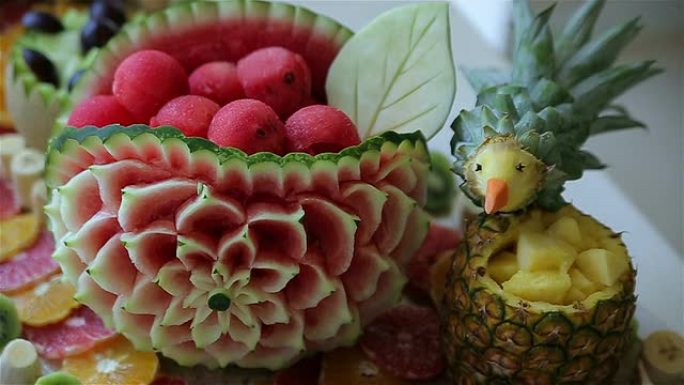 水果创意水果果盘切水果水果刀