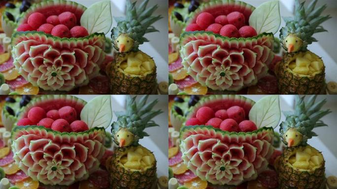 水果创意水果果盘切水果水果刀
