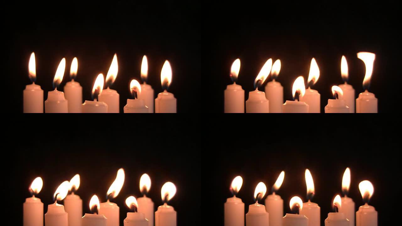 蜡烛视图火焰