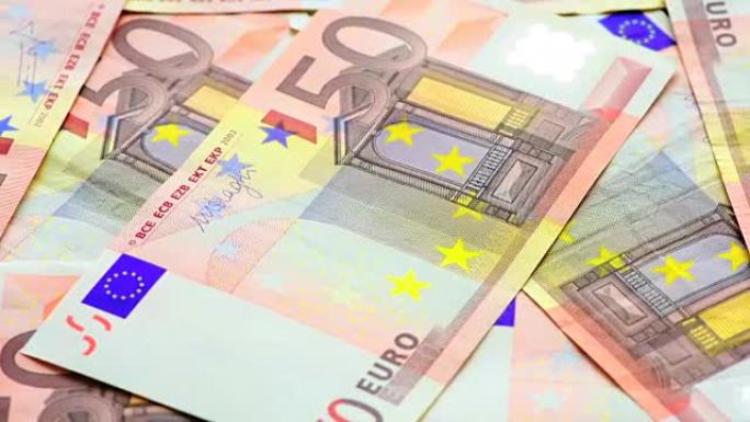 欧元纸币的背景素材