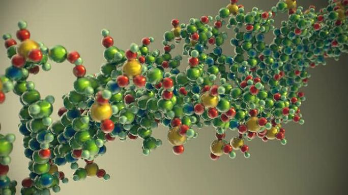 真实DNA螺旋三维动画基因组