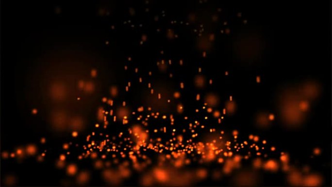 跳动的发光粒子