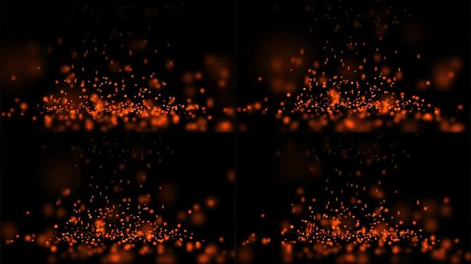 跳动的发光粒子