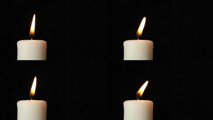 白色蜡烛蜡烛烛火烛光里的妈妈祈愿祈福