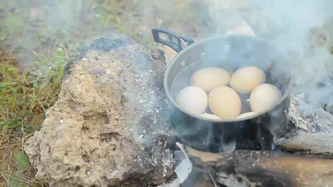 淘金: 露营时煮鸡蛋