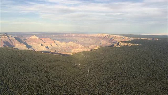 大峡谷南侧的宽阔远景-鸟瞰图-亚利桑那州，可可尼诺县，美国