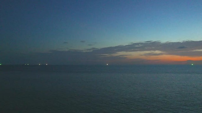 海上日落海平面