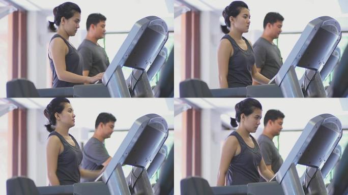 女人在健身房锻炼女人在健身房锻炼