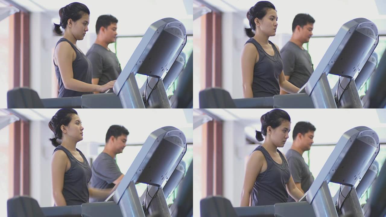 女人在健身房锻炼女人在健身房锻炼