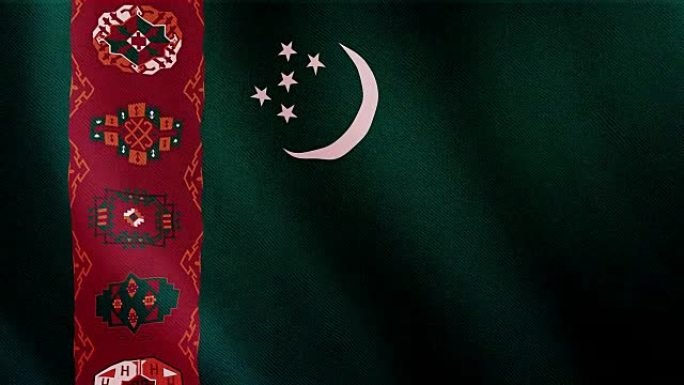 4-K视频: 土库曼斯坦挥舞旗帜