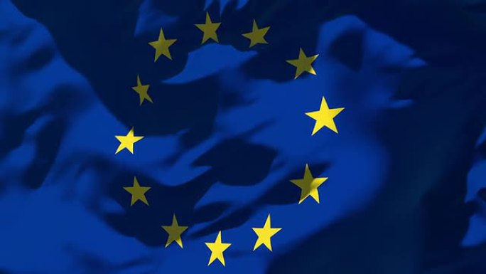 可循环的欧盟旗帜欧盟旗帜