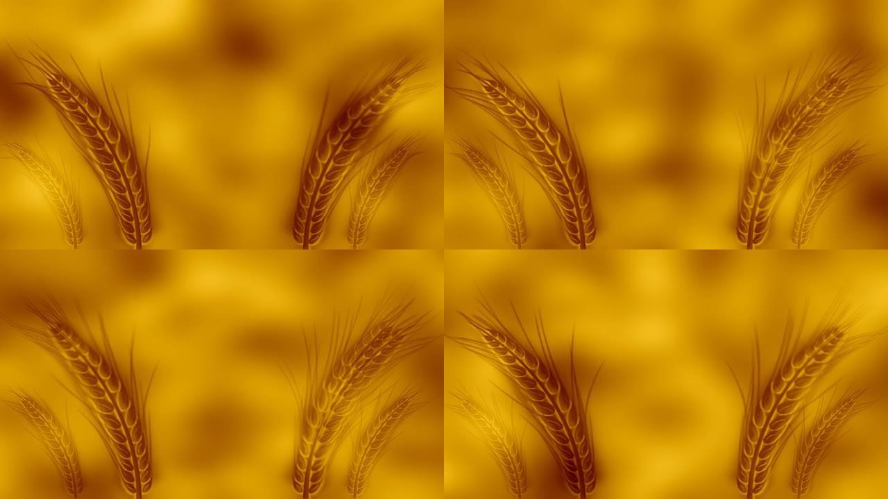 小麦背景金色小麦背景素材