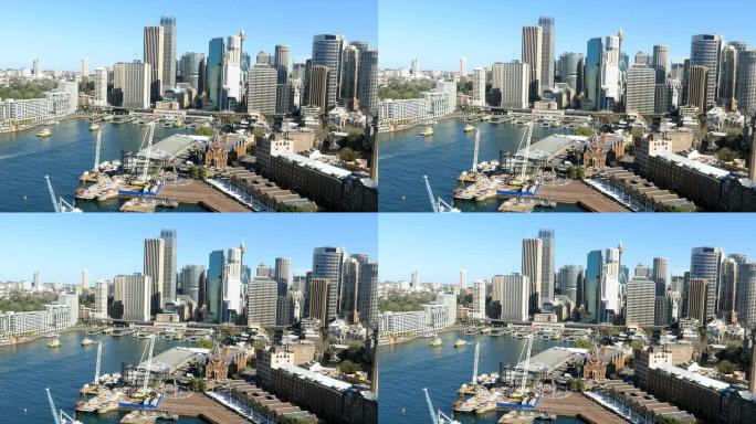 悉尼，环形码头，渡轮，城市景观