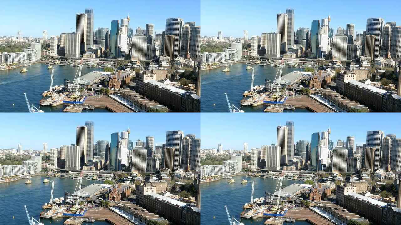 悉尼，环形码头，渡轮，城市景观
