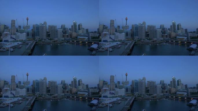 澳大利亚悉尼国家首都傍晚蓝调宁静唯美