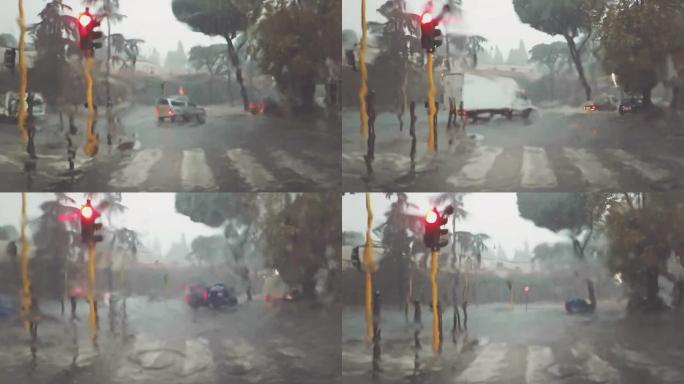 车载摄像头：在大雨中行驶