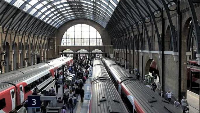 国王十字圣潘克拉斯伦敦火车站，英国