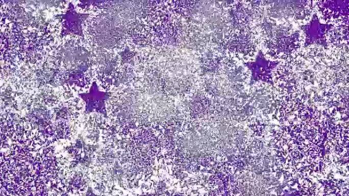来自恒星-固体，周期性，白色-紫色 (循环)