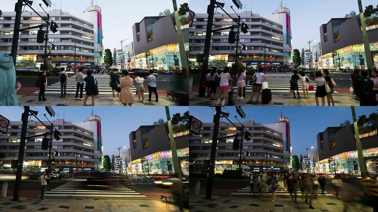 日本原宿区的东京十字路口