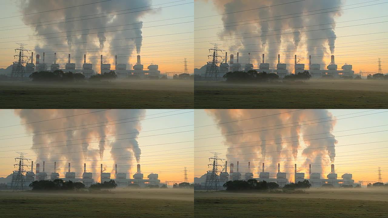 火力发电厂烟囱污染废气排放石化油化工火电