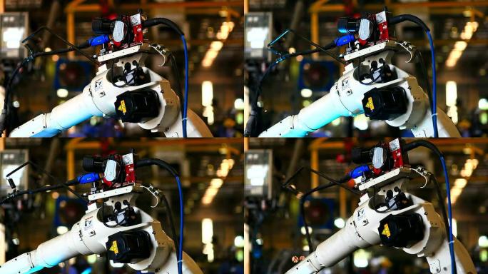 HD: 焊接过程中机械臂的关节。