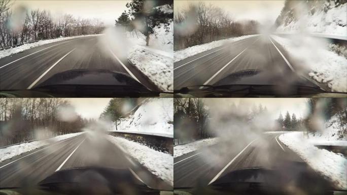车载摄像头：在暴风雪中行驶