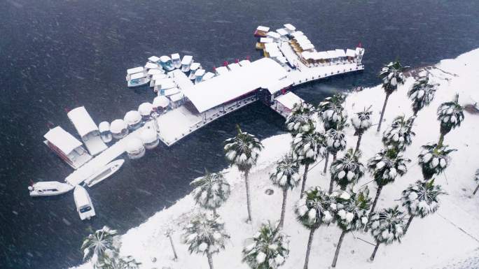 株洲雪景   万丰湖