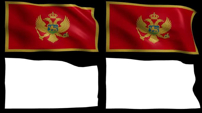 黑山的股票市场旗帜-阿尔法和环路