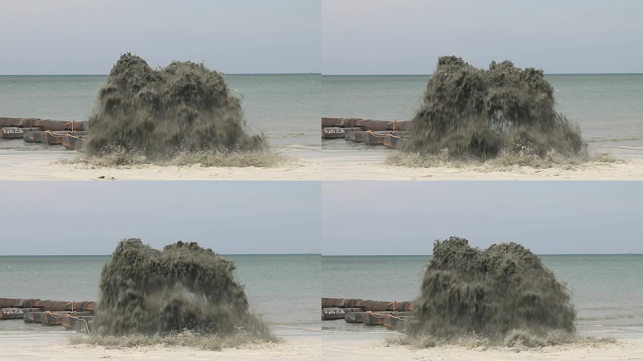 沙子和水喷雾HD1080p