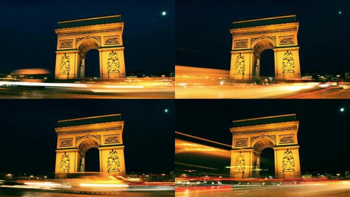 凯旋门在巴黎的时间流逝