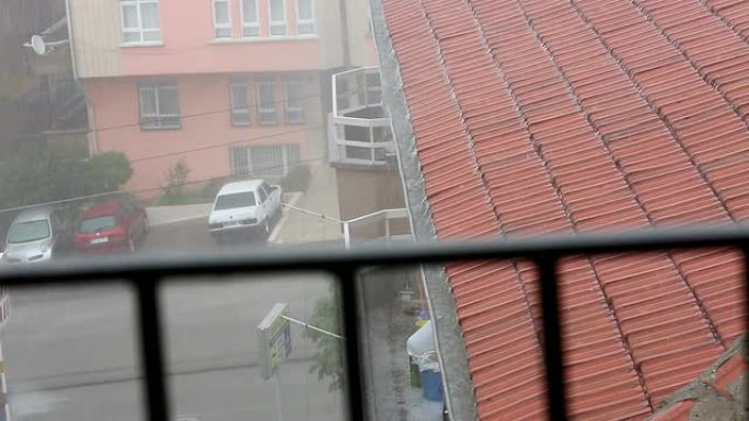 大雨大雨安卡拉土耳其
