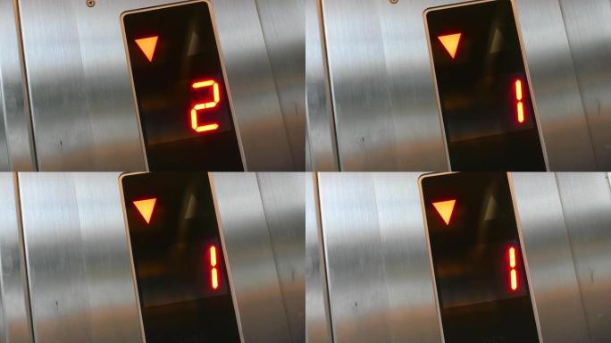 高清电梯号电梯号下行下楼