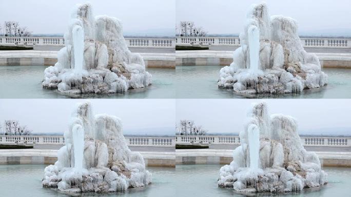 冰冻喷泉