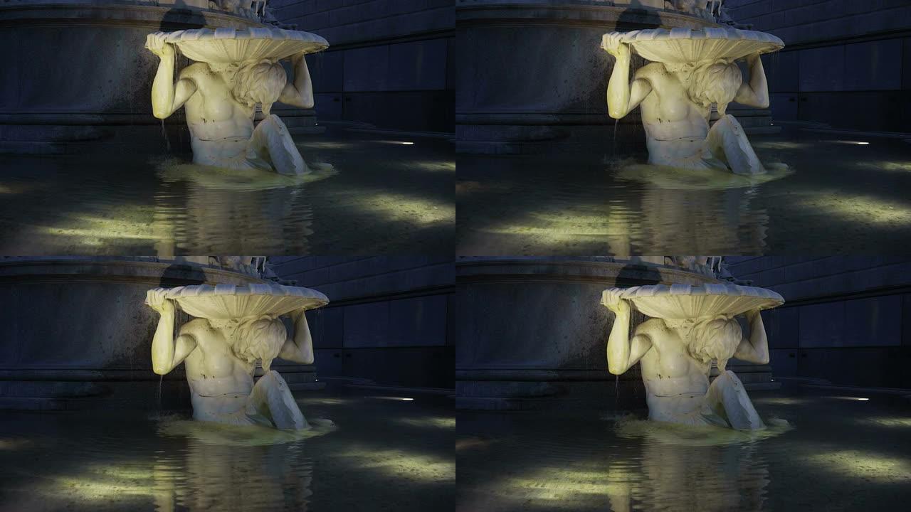 帕拉斯雅典娜喷泉的一部分-维也纳