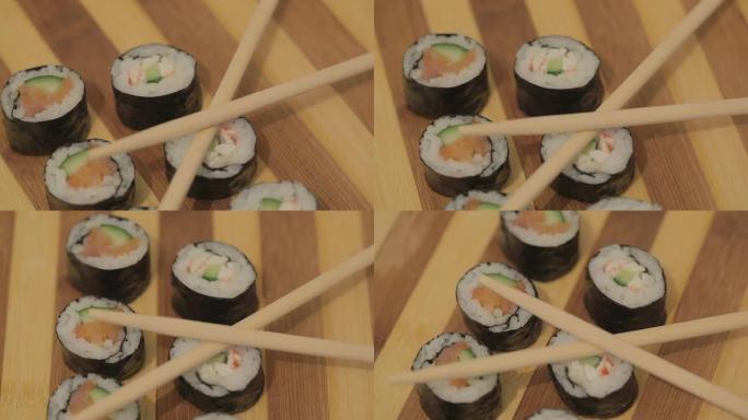 木板寿司日本膳食日本文化日本美味