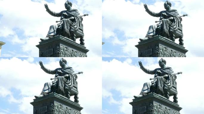 慕尼黑马克西米利安一世约瑟夫纪念碑（4K/UHD到HD）