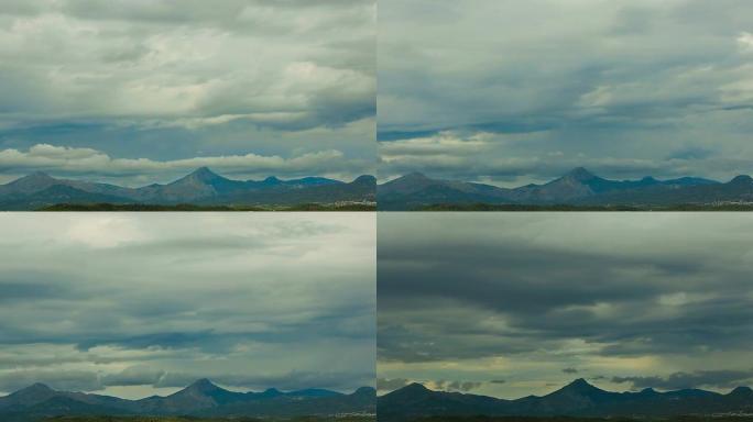 马约哥山火山暴风天气云天马略卡岛帕尔马
