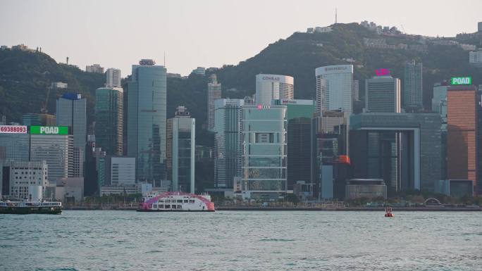 4K正版-香港维多利亚港城市景观02