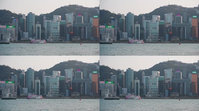 4K正版-香港维多利亚港城市景观02