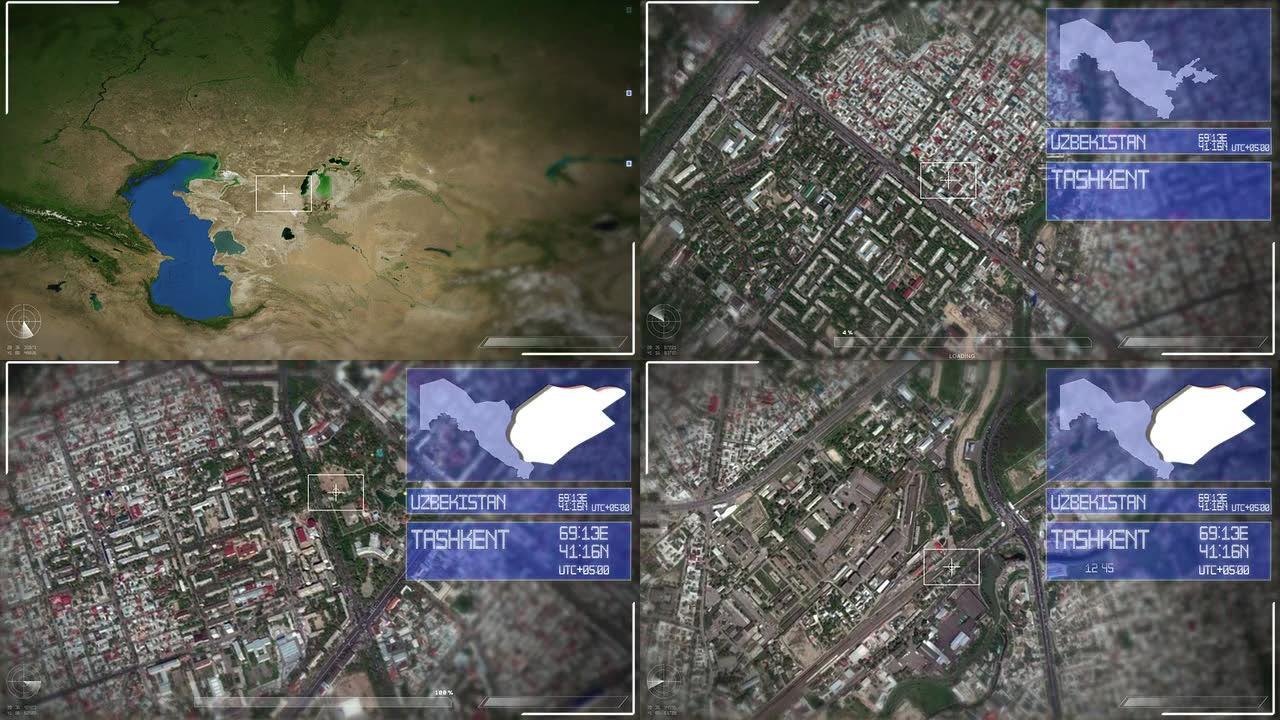 塔什干的未来卫星图像
