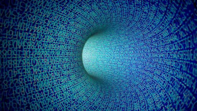 蓝色数字隧道（可循环）