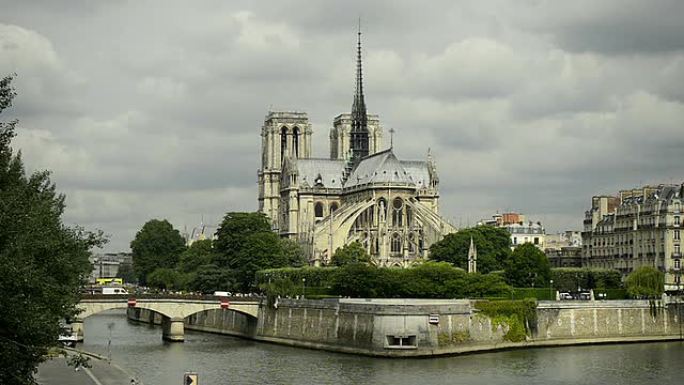 圣母院大教堂巴黎圣母院国外地标法国地标