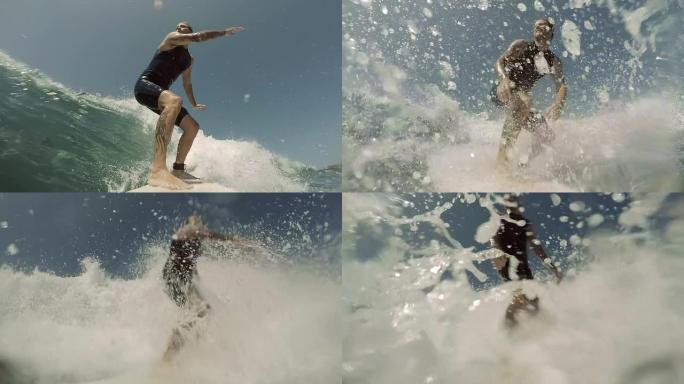 在加利福尼亚冲浪