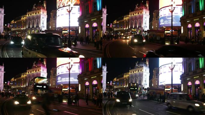 伦敦皮卡迪利广场夜晚（4K/UHD到HD）
