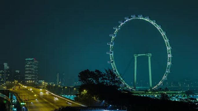 4k延时 (4096x2160): 新加坡的城市景观 (APPLE PRORES 422(HQ))。