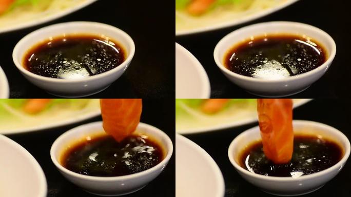 高清: 日本餐厅的生鱼片酒吧日本料理