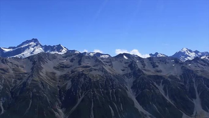 美丽的风景俯瞰山。库克，新西兰