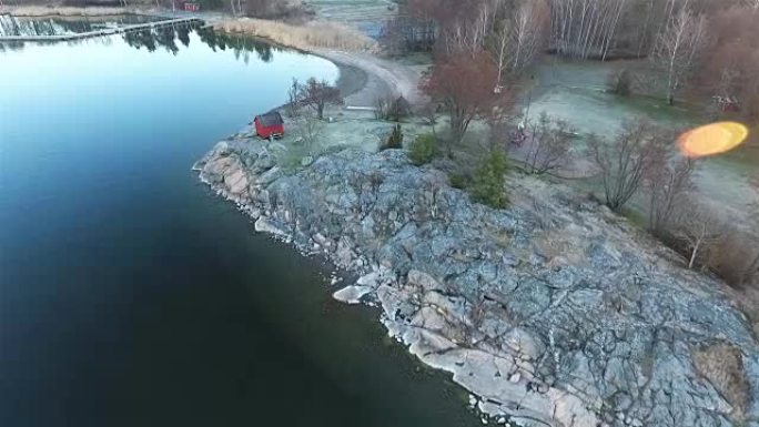斯德哥尔摩群岛上的航空视频